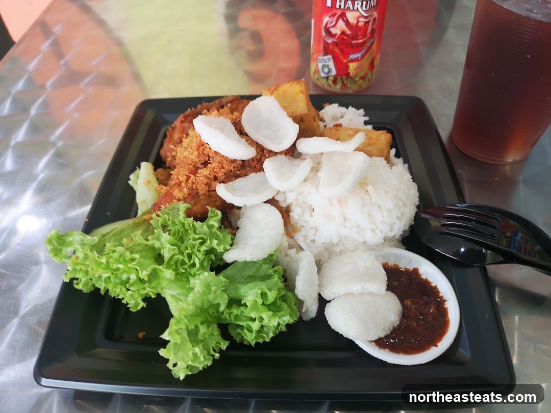 Fried Chicken Rice Plate