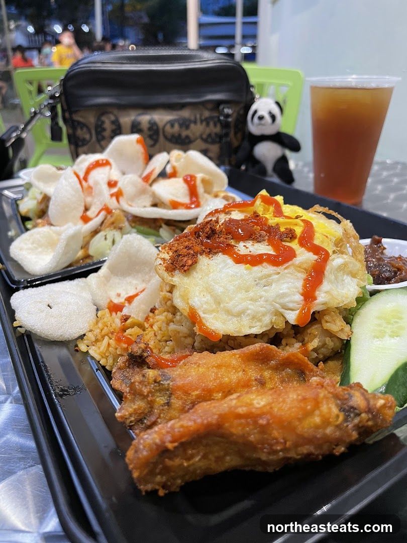Fried Chicken and Rice Dish