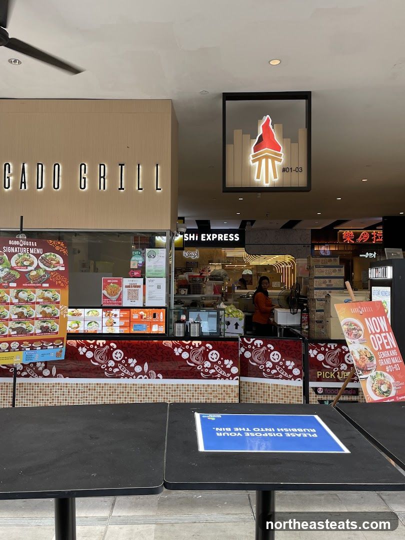 Food court storefronts