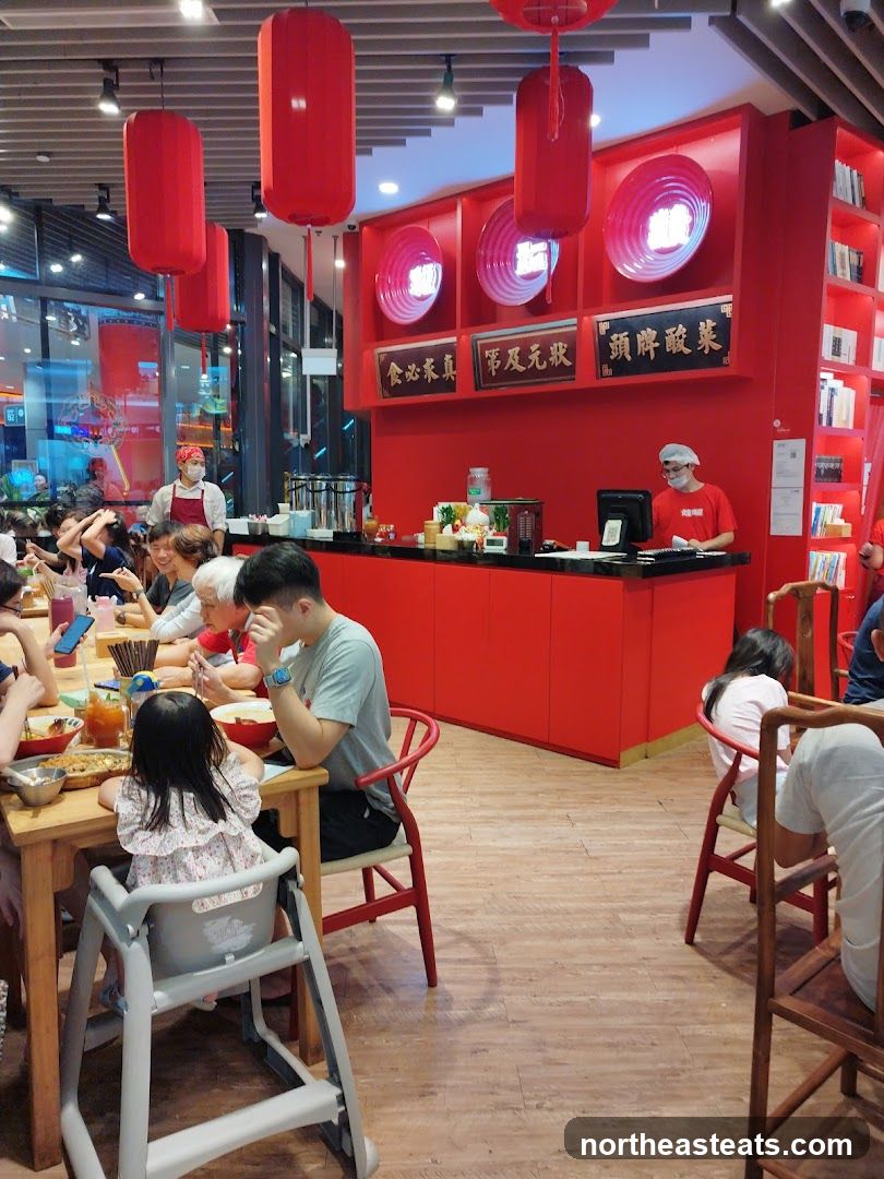 Restaurant Interior with Diners