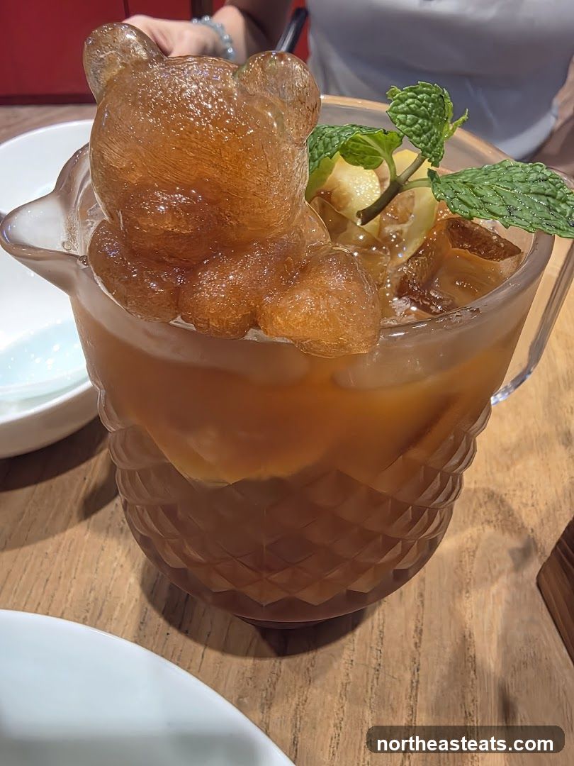 Iced Tea with Bear-Shaped Ice