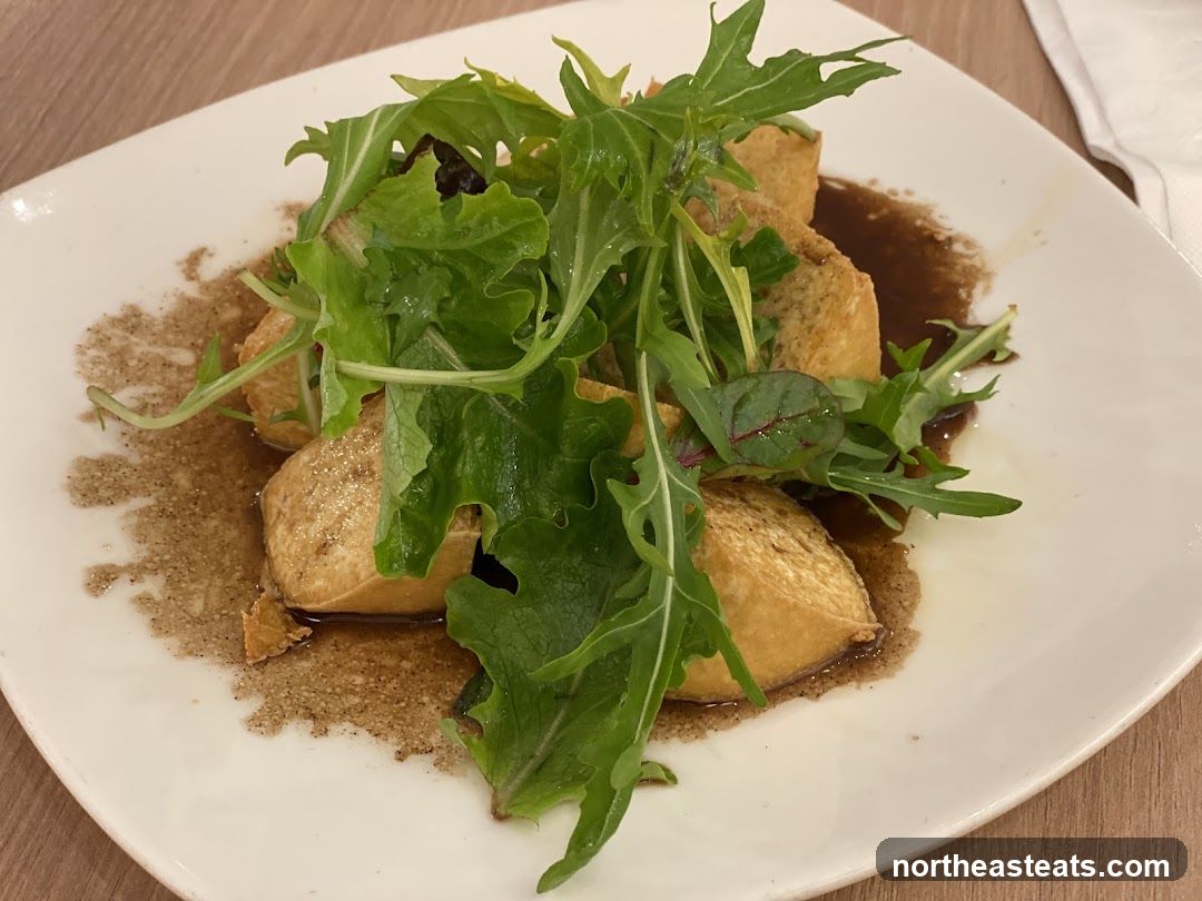 Fried Tofu with Greens