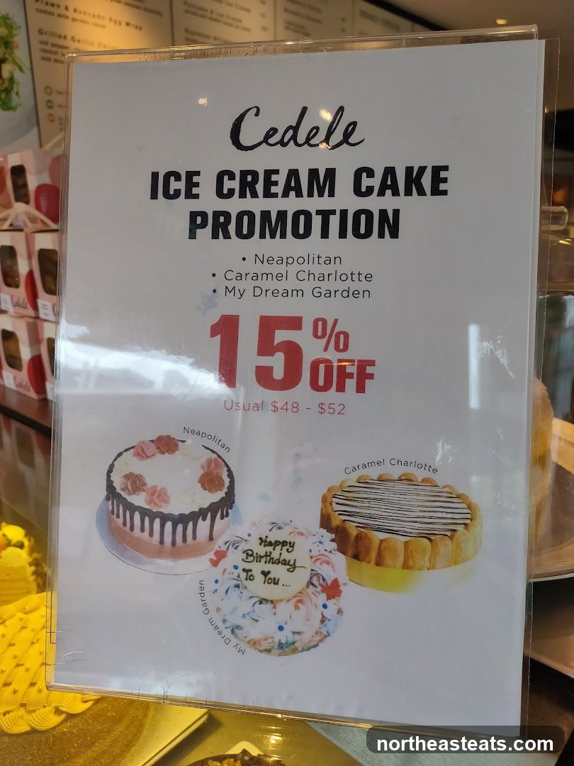 Cedele Ice Cream Cake Promotion