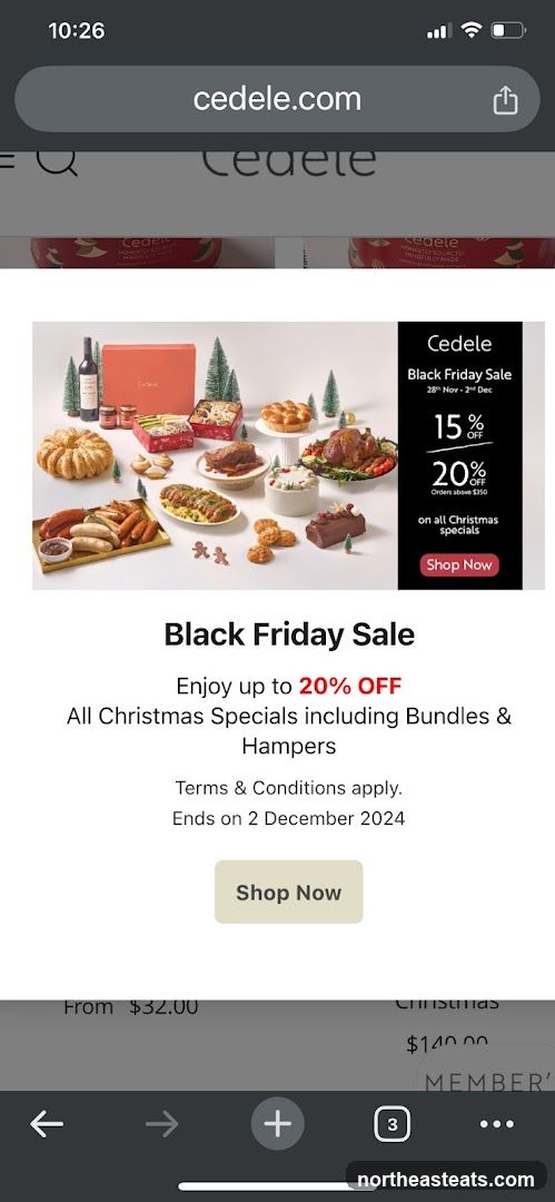 Cedele Black Friday Sale