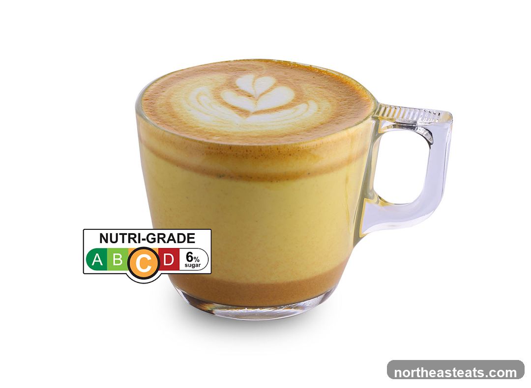 Golden Latte with Nutri-Grade Label