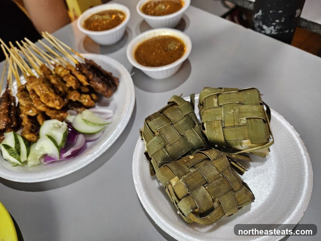 Satay with Ketupat