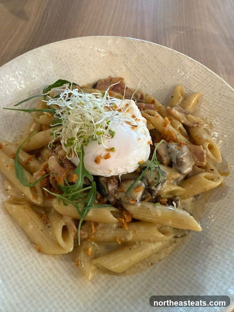 Pasta with Poached Egg