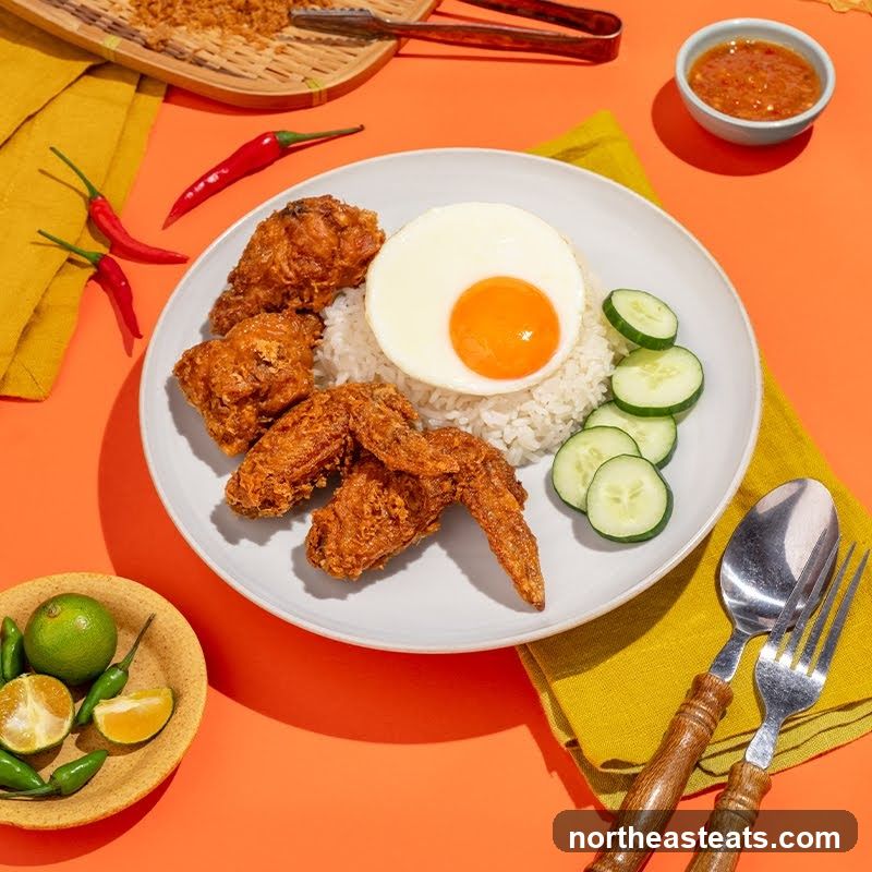 Fried Chicken Rice Plate
