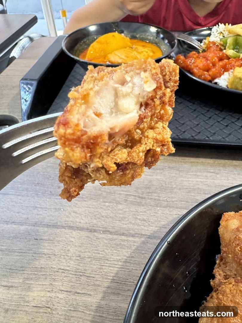 Fried Chicken on Fork