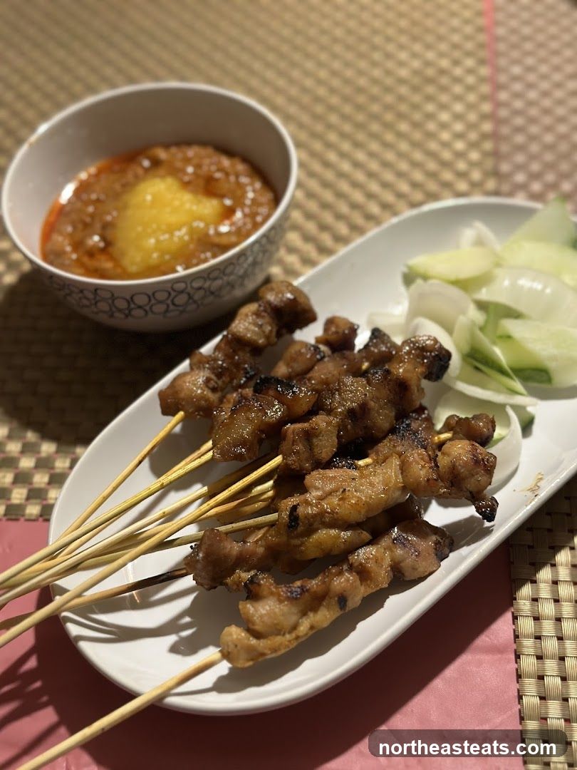 Satay Skewers with Peanut Sauce