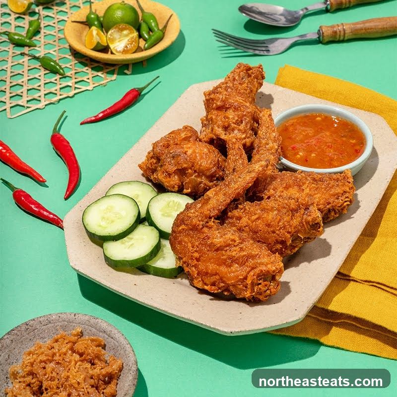 Fried Chicken Wings with Condiments