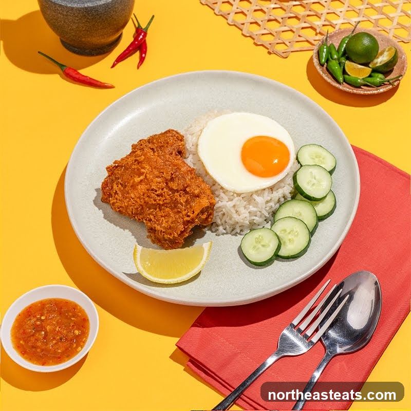 Fried Chicken Rice Plate