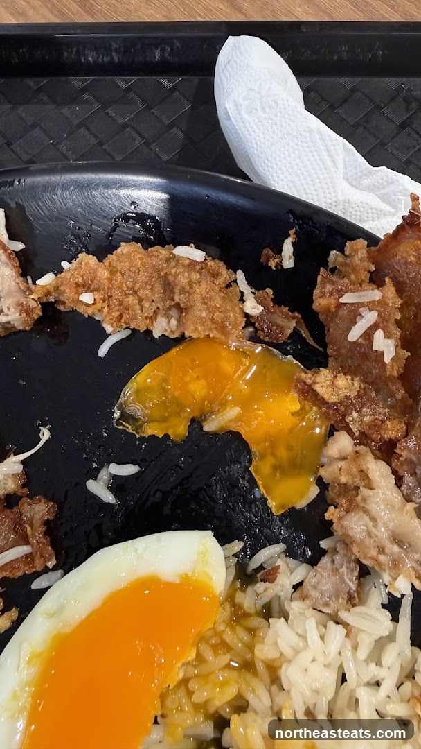 Fried Chicken and Rice with Egg