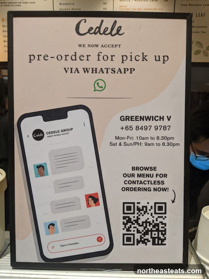 Cedele Pre-order via WhatsApp