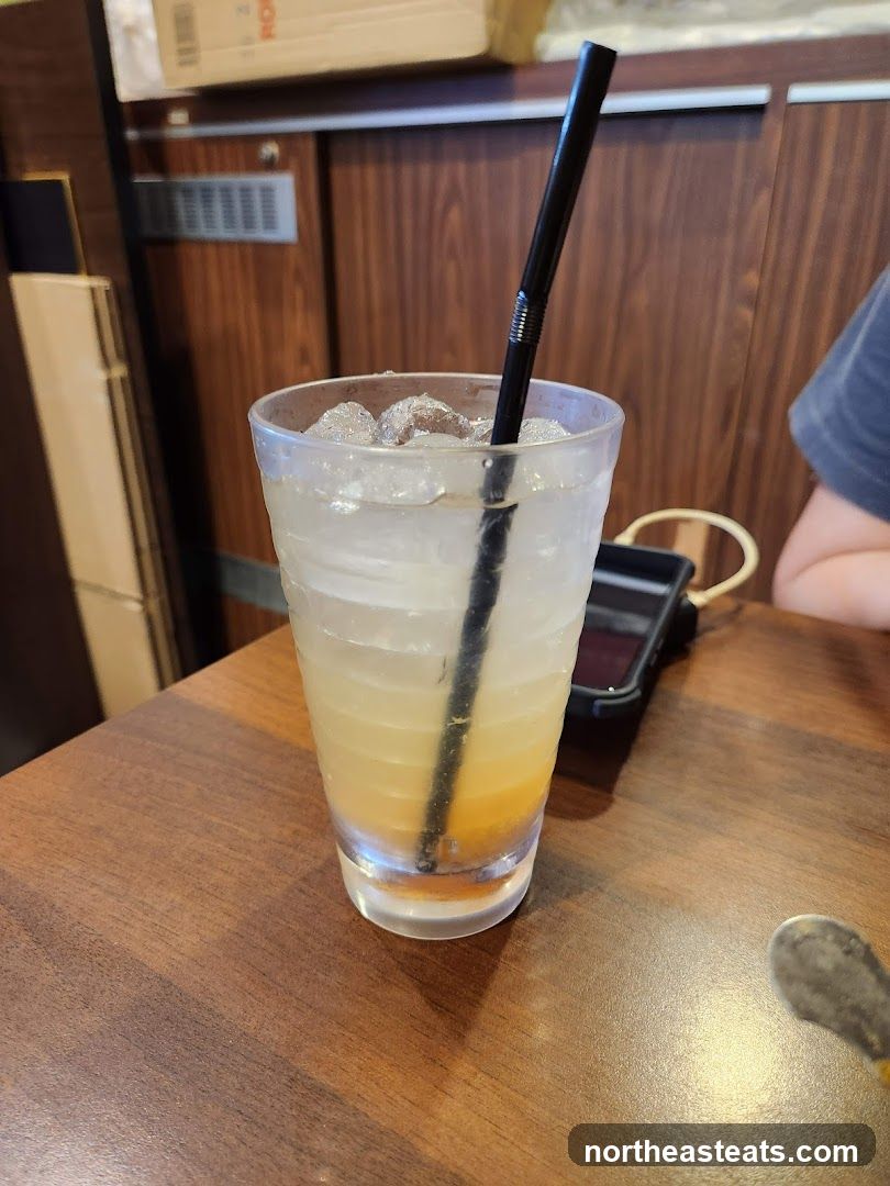 Drink on a table