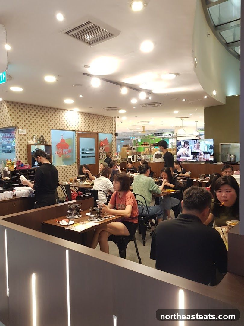 Restaurant Interior with Diners