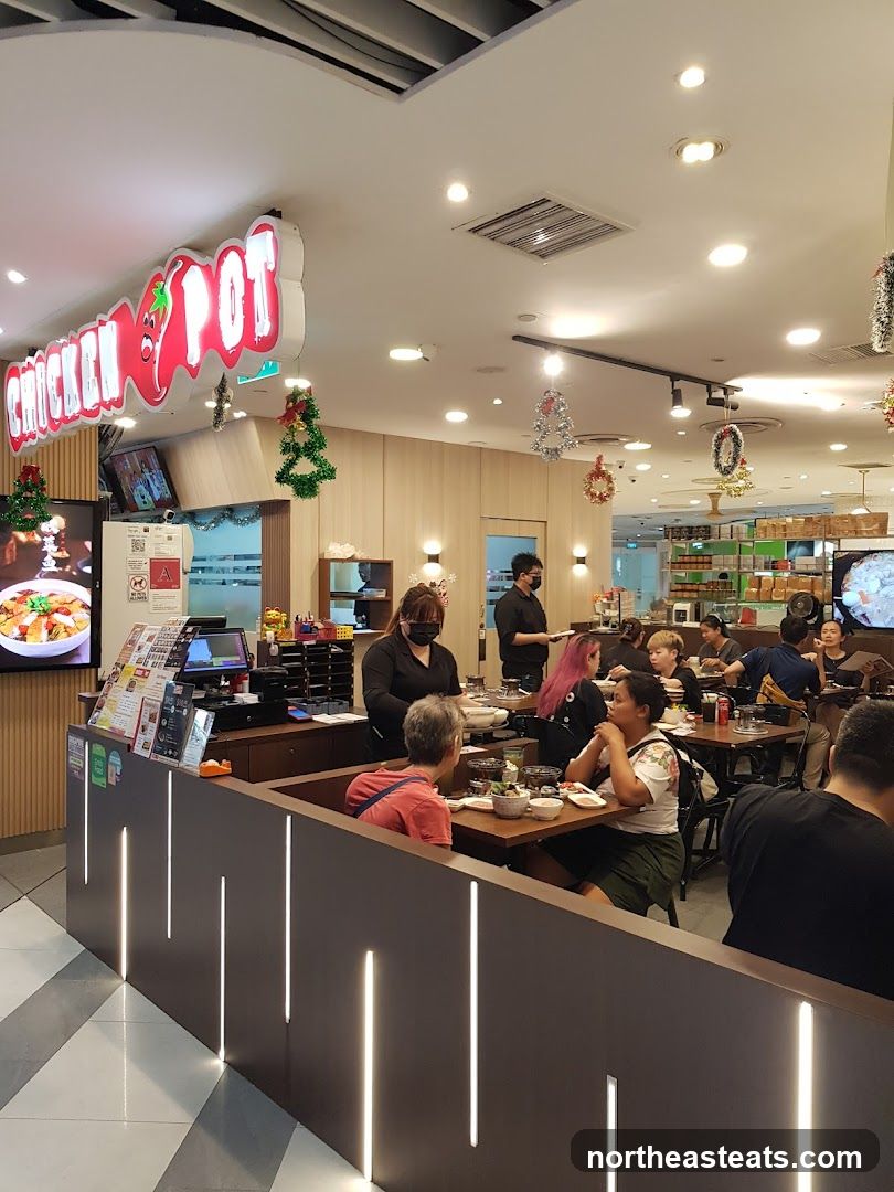 Restaurant Interior with Diners
