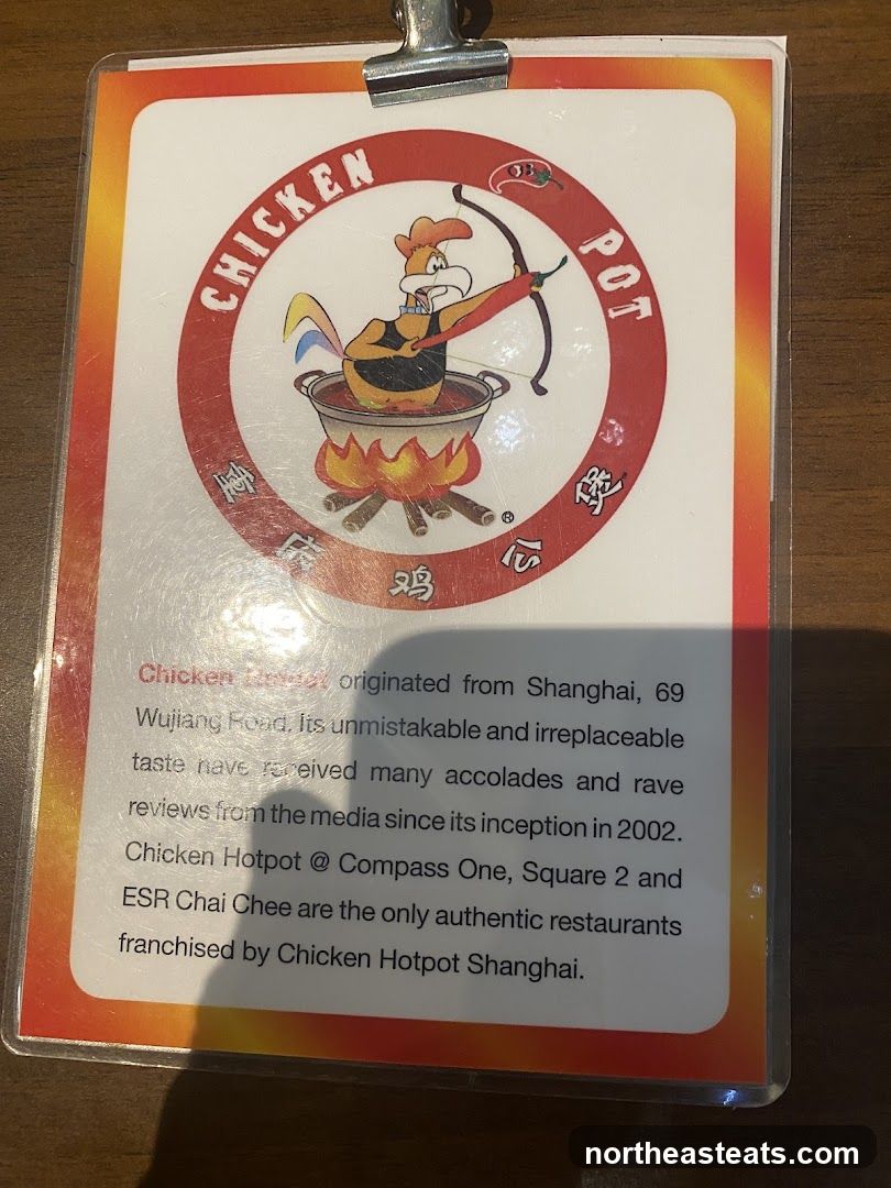 Chicken Pot Menu Information