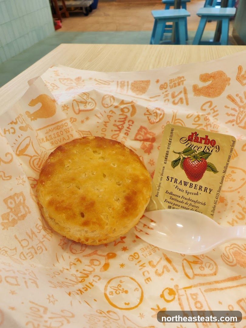 Biscuit with Strawberry Fruit Spread
