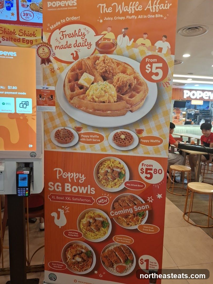 Popeyes Waffle and SG Bowls Promotion