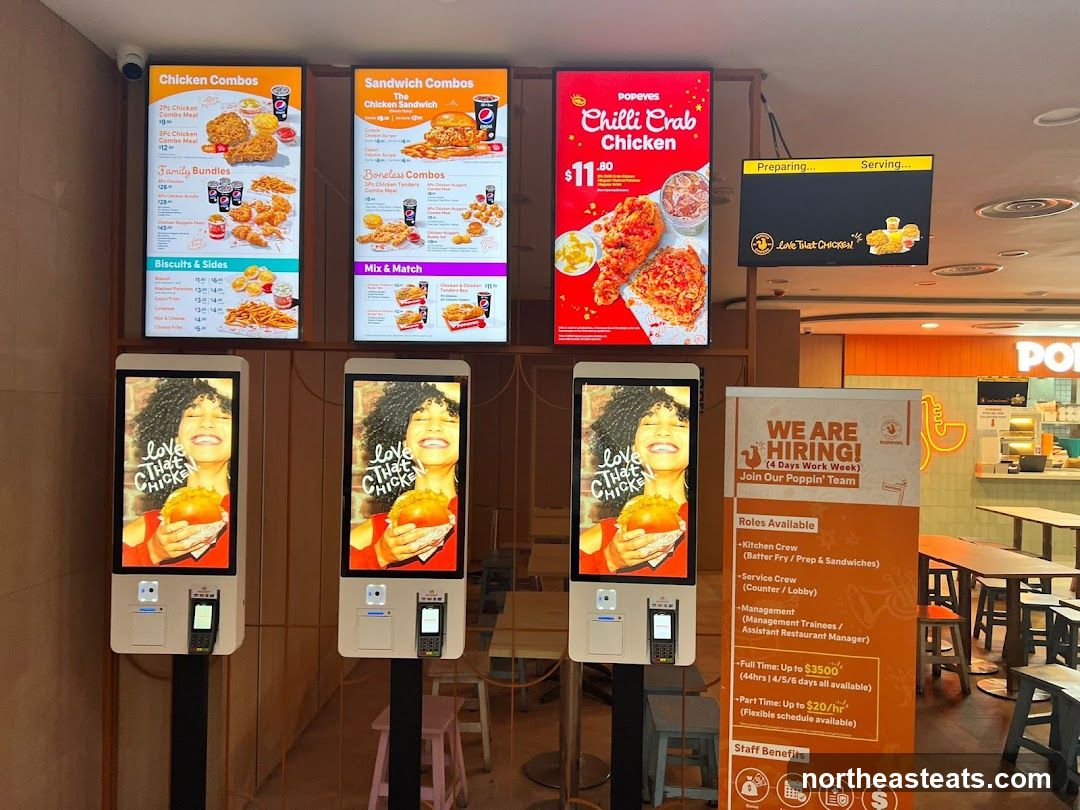 Popeyes Fast Food Restaurant Interior