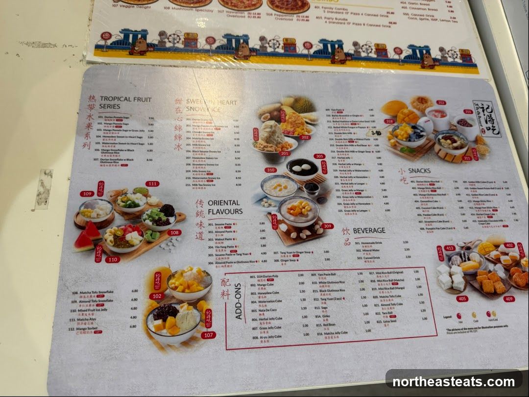 Dessert Menu