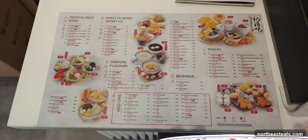 Dessert Menu