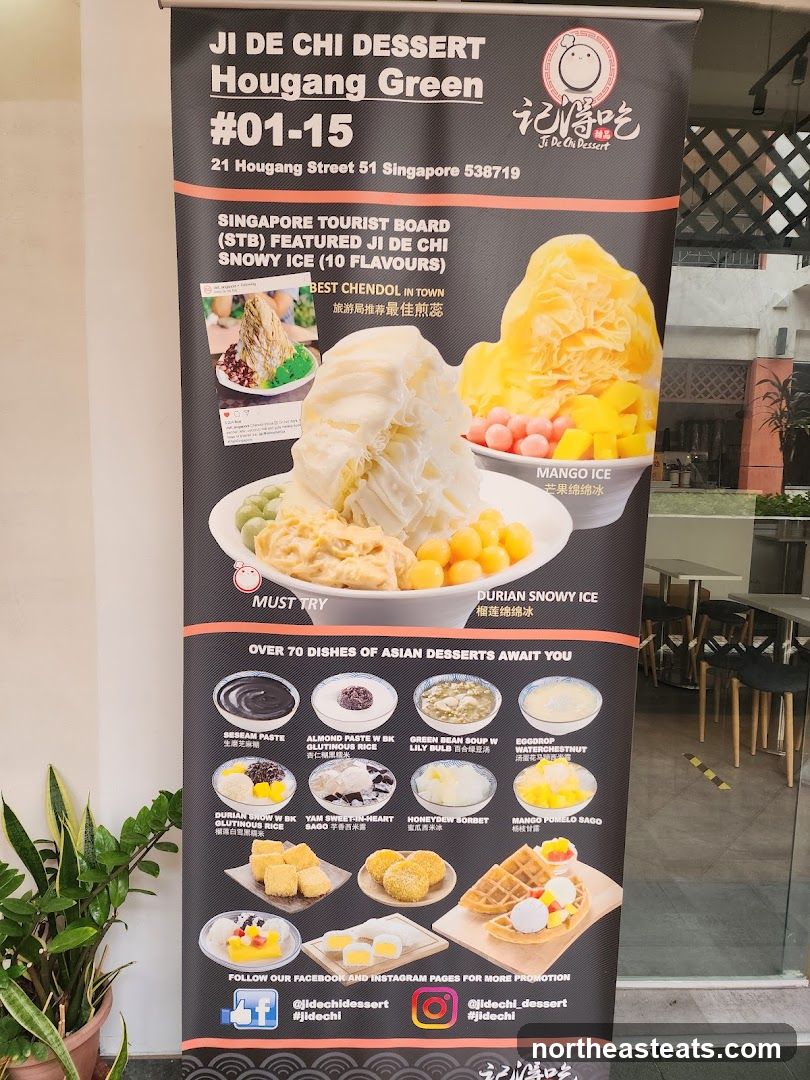 Ji De Chi Dessert Menu Banner