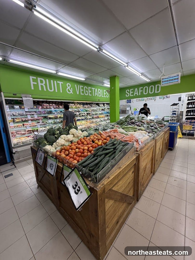 Produce Section in a Supermarket