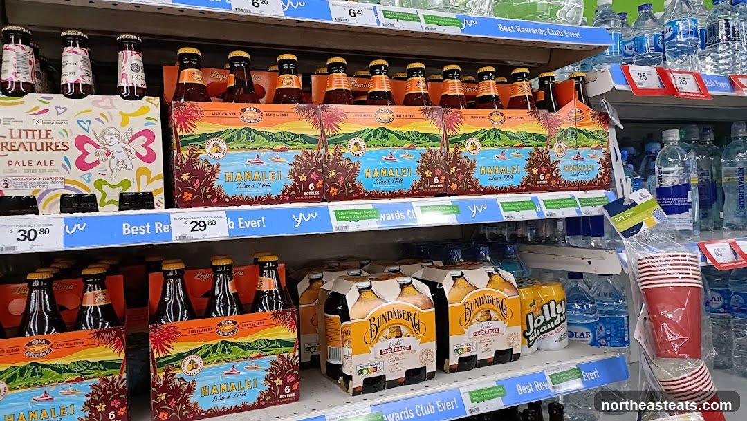Beer and Beverages on Shelves