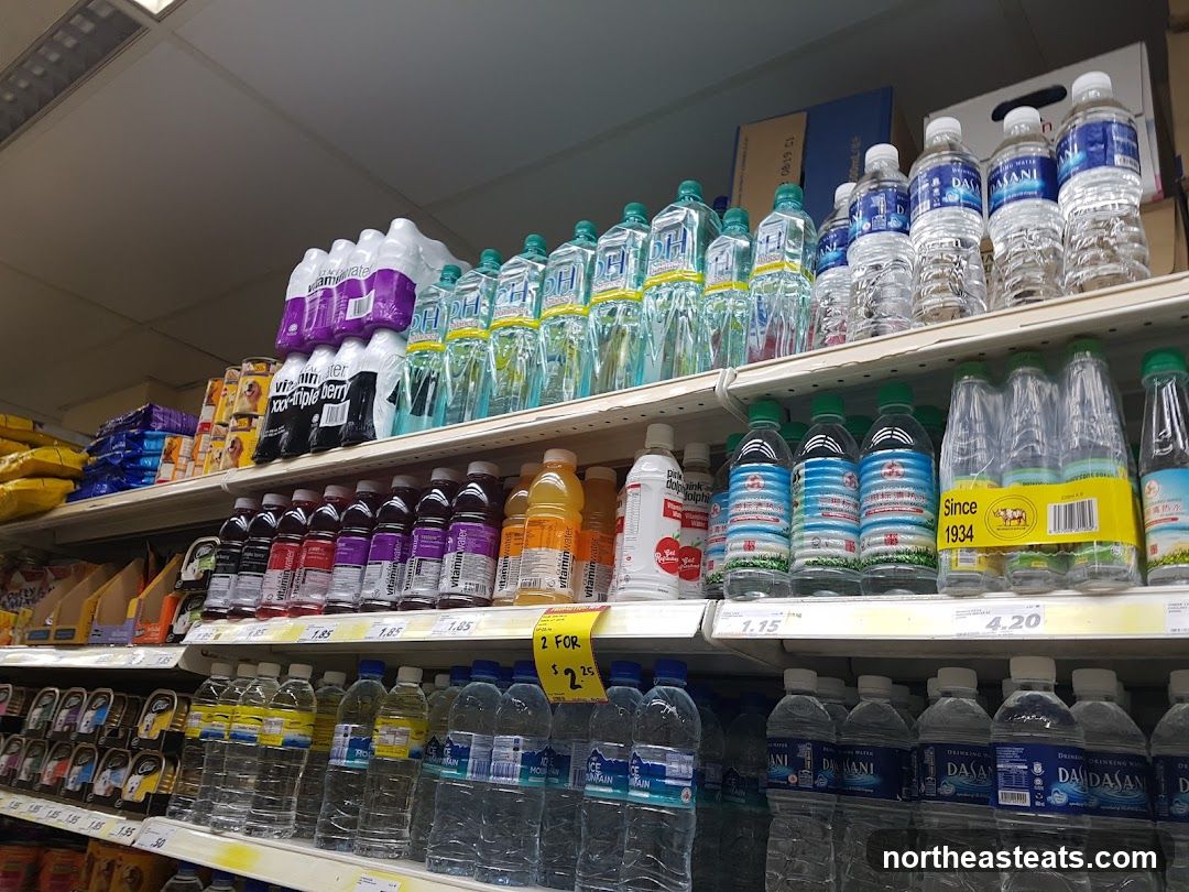 Bottled Drinks on Shelves