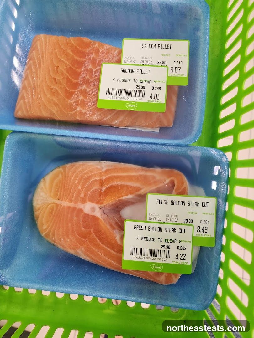 Salmon Fillets and Steaks