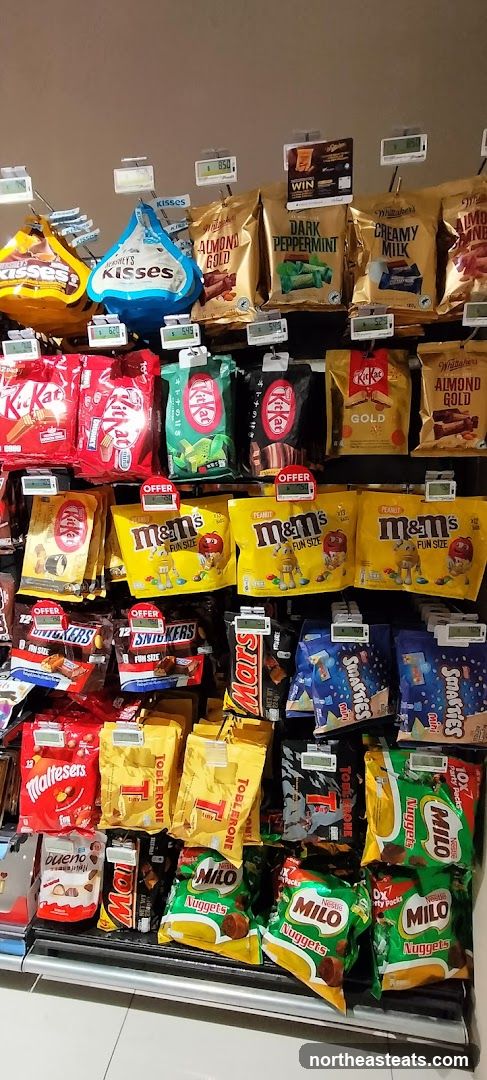 Assortment of Candy Bars and Snacks