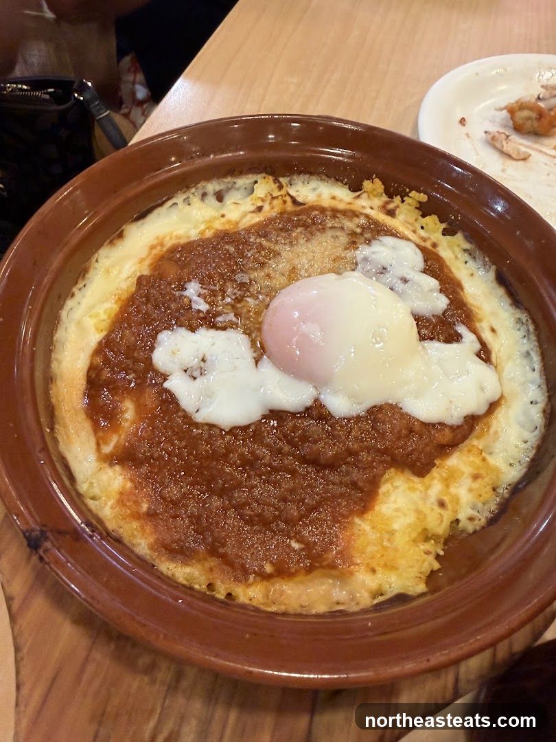 Baked Dish with Egg and Sauce