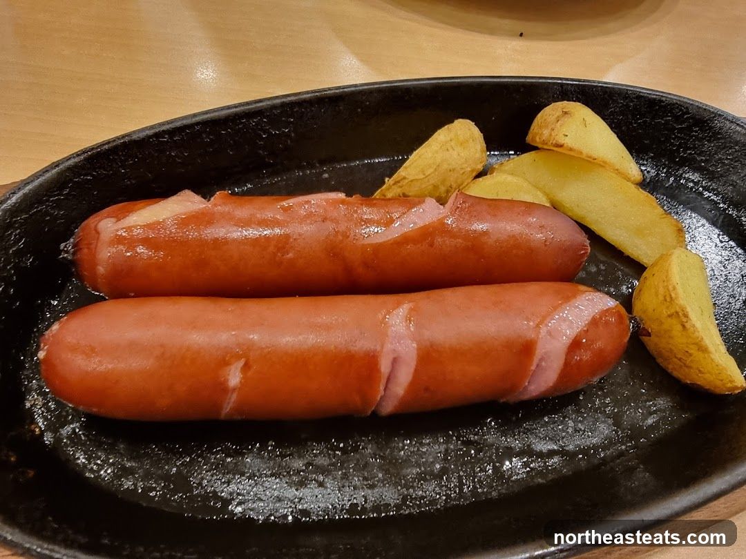 Sausages and Potato Wedges