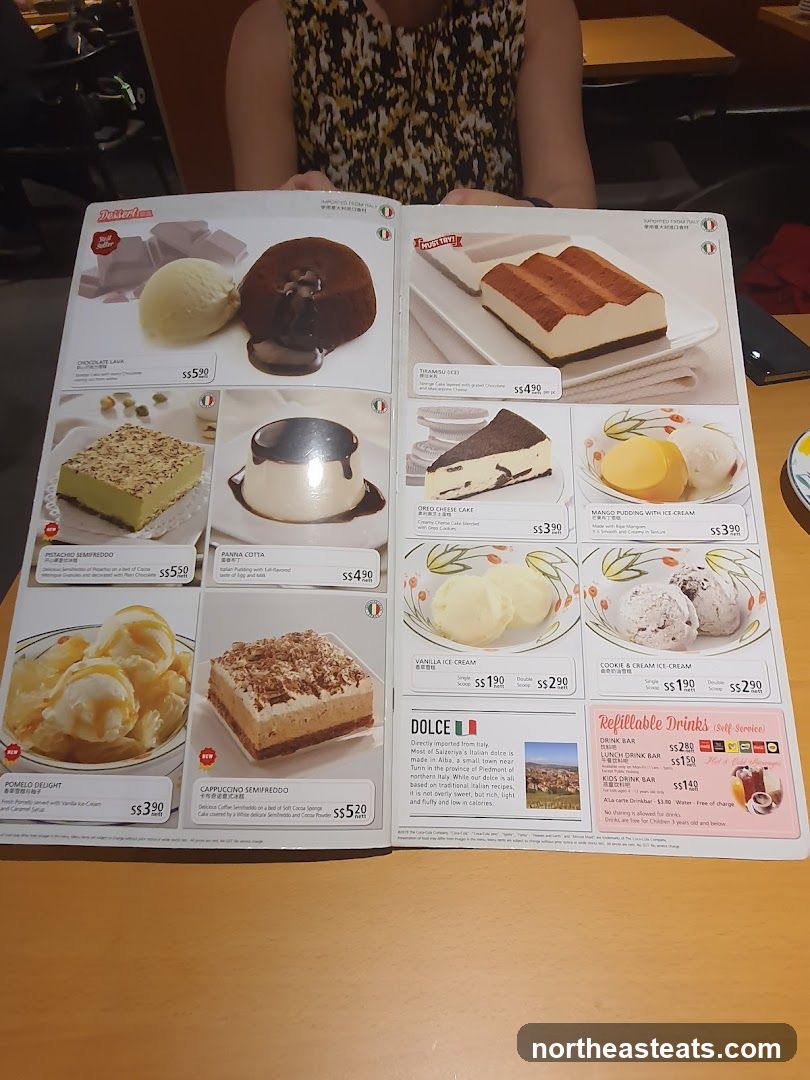 Dessert Menu