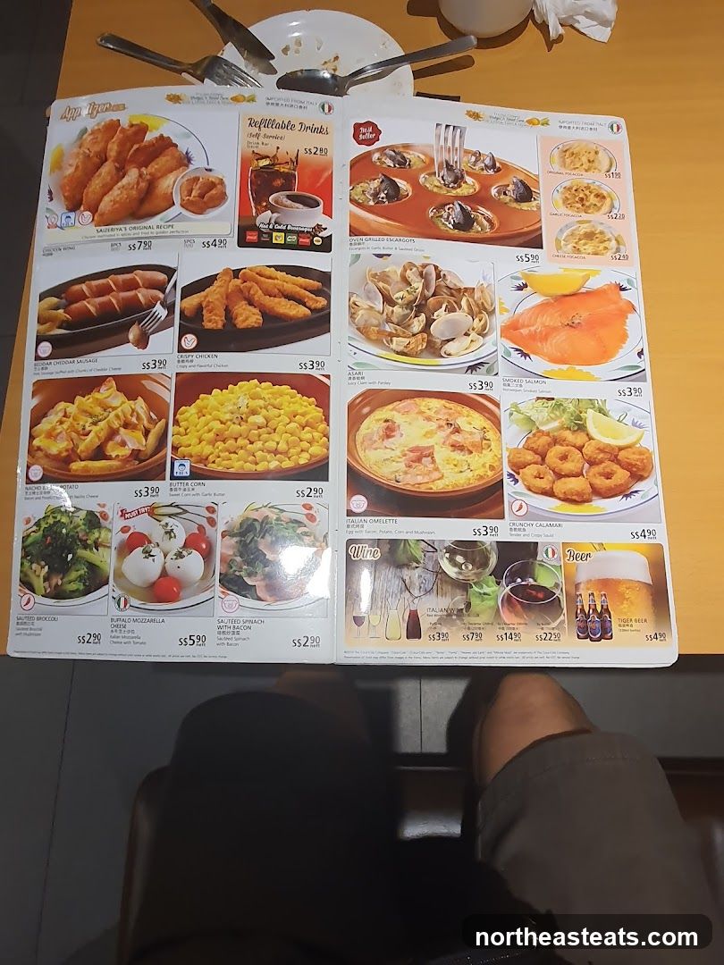 Appetizers and Drinks Menu