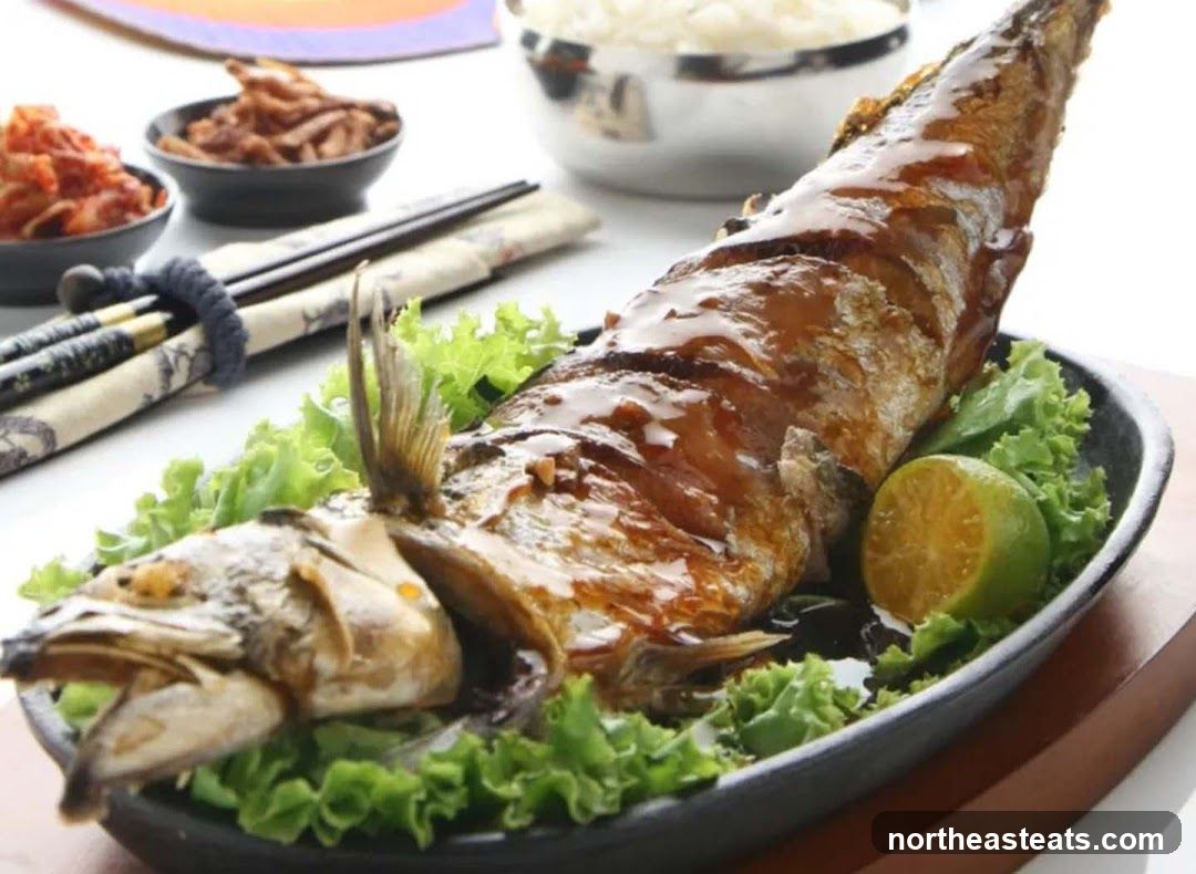 Glazed Whole Fish with Sides