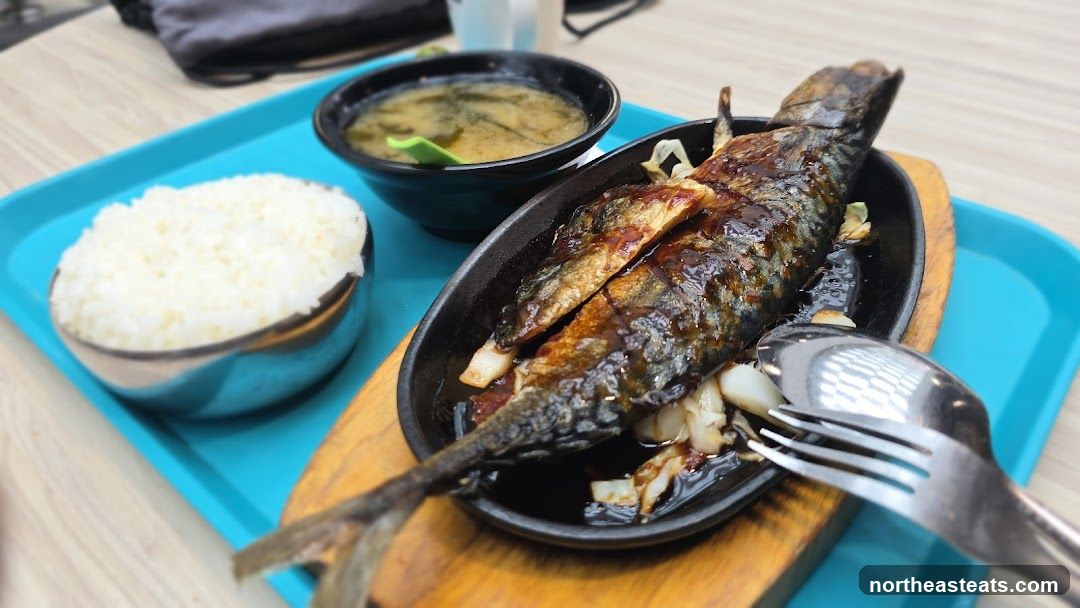 Grilled Fish with Rice and Soup