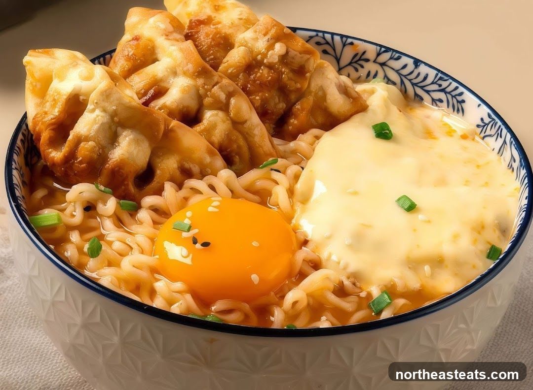 Ramen with Dumplings and Egg