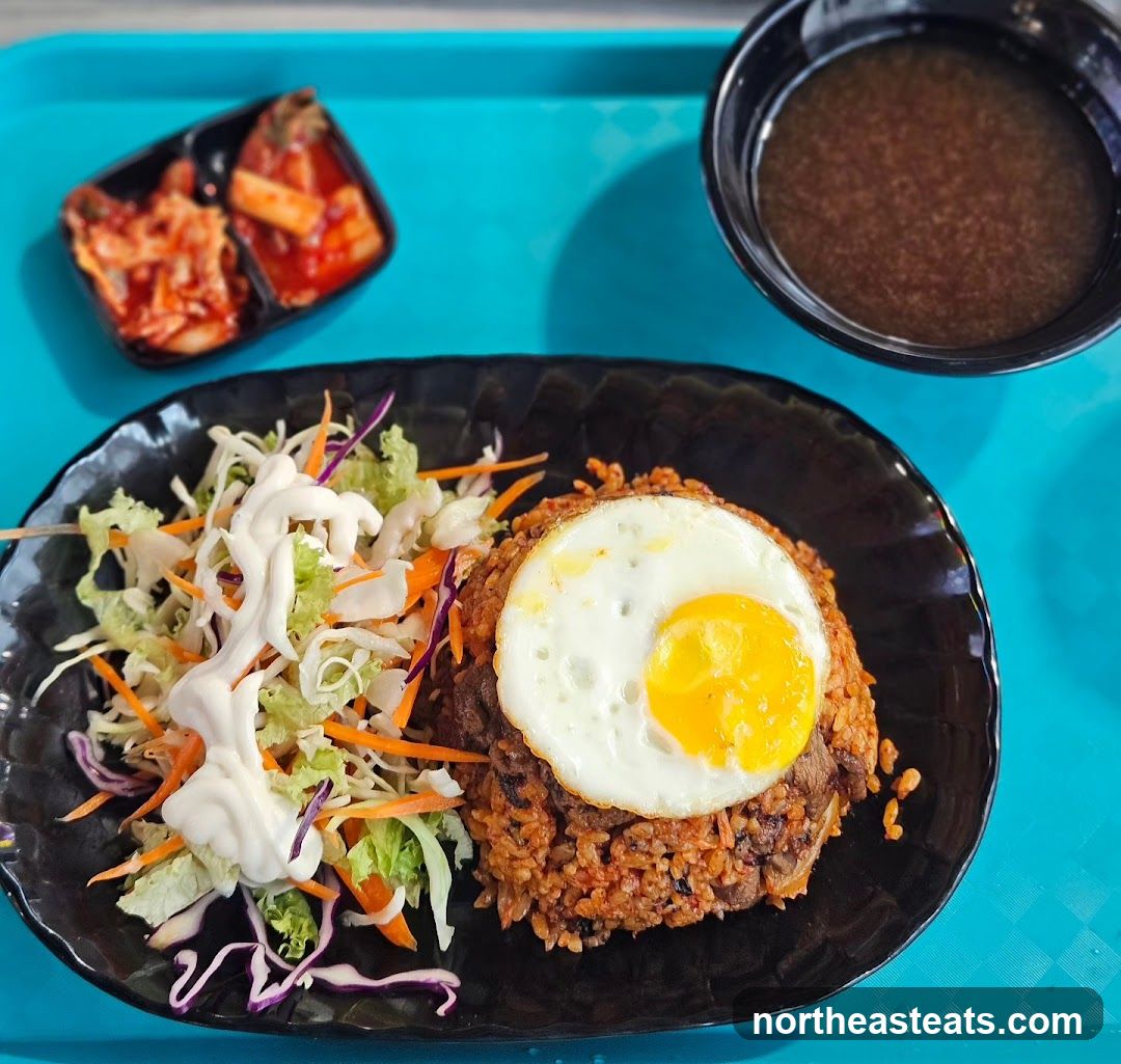 Fried Rice with Egg and Side Dishes