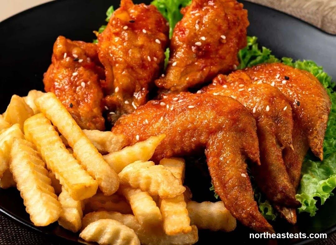Chicken Wings and Fries