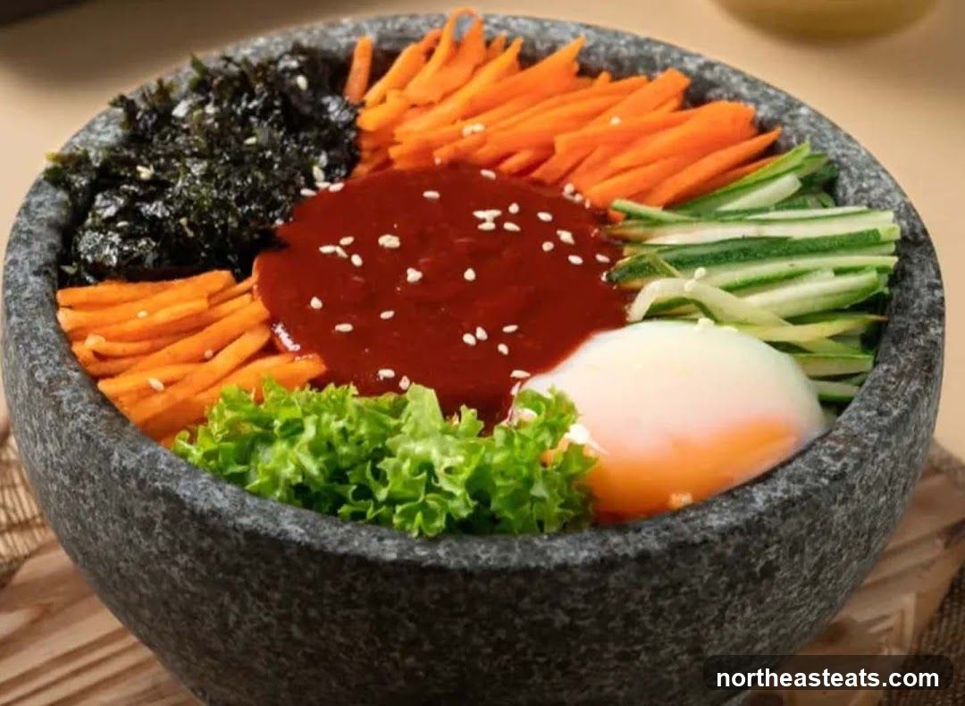 Bibimbap in a Stone Bowl