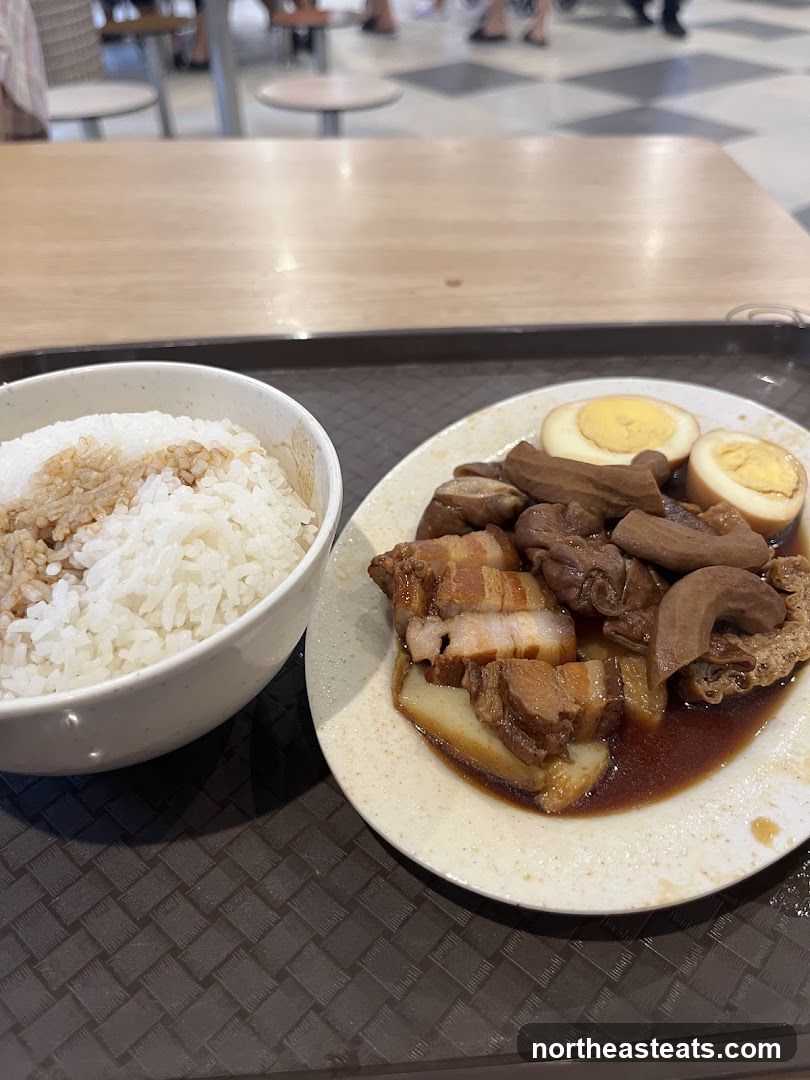 Braised Pork Belly with Rice and Eggs