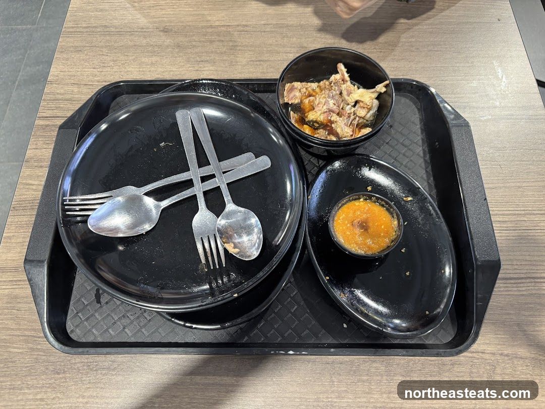 Leftover Food on Tray