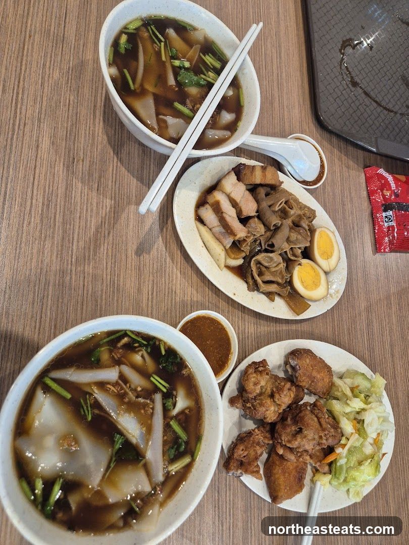 Table with various dishes