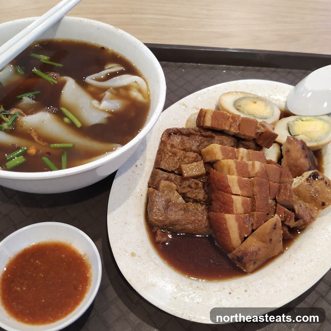 Braised Pork Belly with Eggs and Tofu
