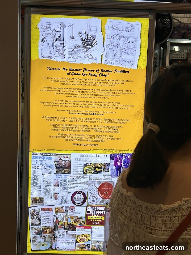 Guan Kee Kway Chap Information Board