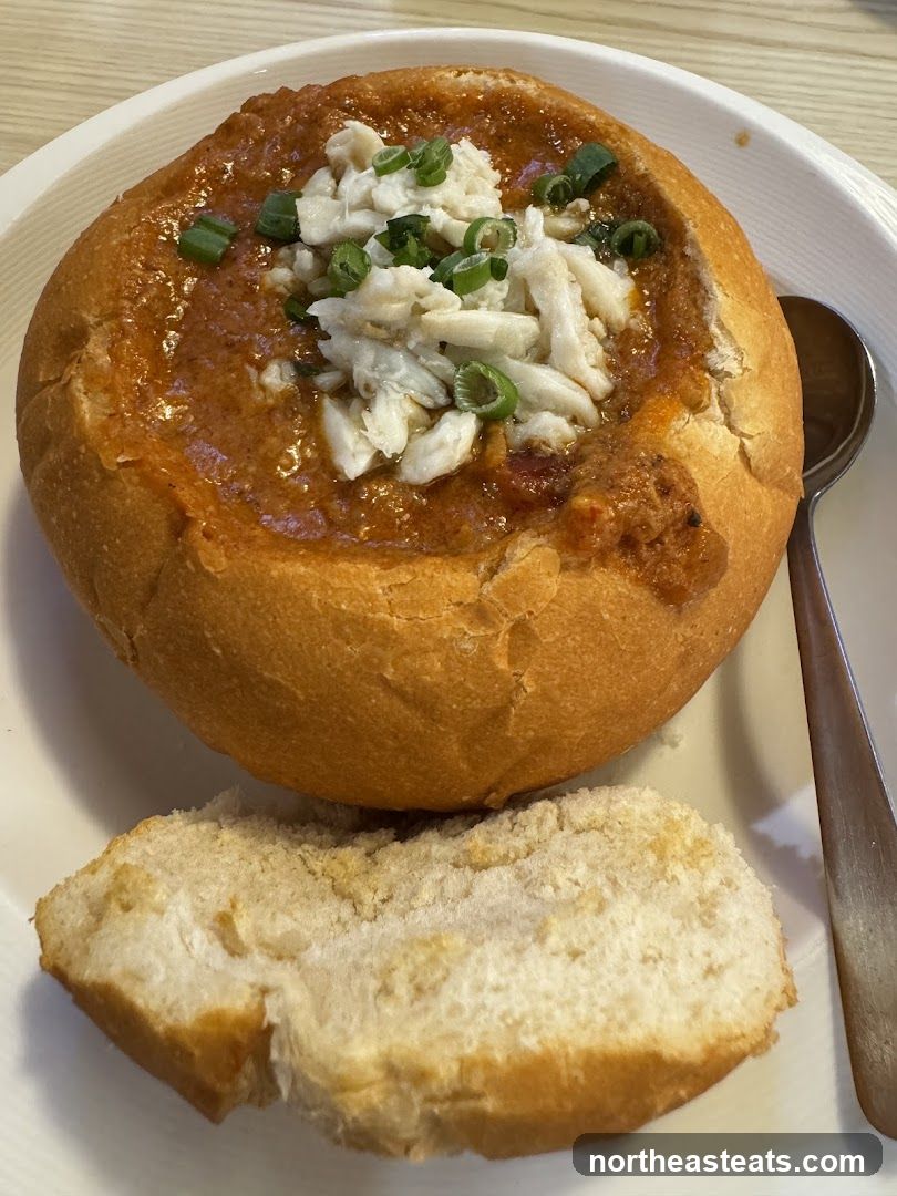 Crab Soup in a Bread Bowl