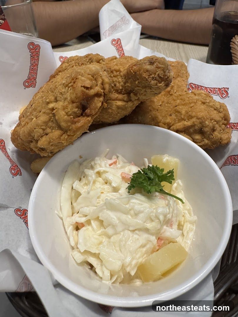 Fried Chicken and Coleslaw